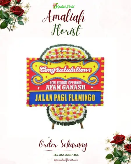 Sewa Papan Bunga Lanas